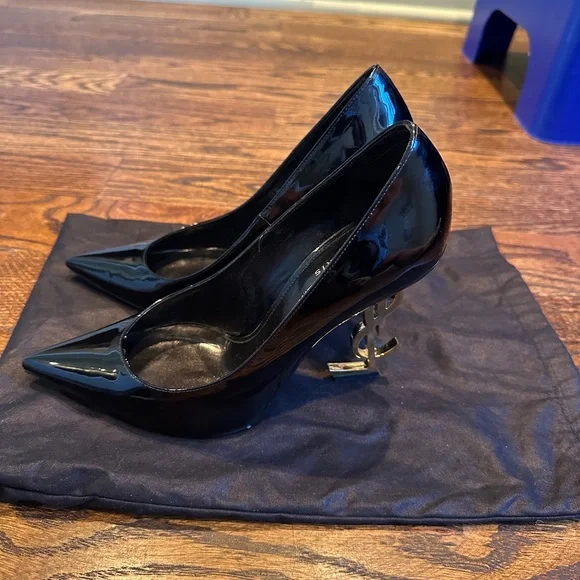 SAINT LAURENT OPYUM PUMPS IN PATENT LEATHER - 38.5 - Picture 5 of 15